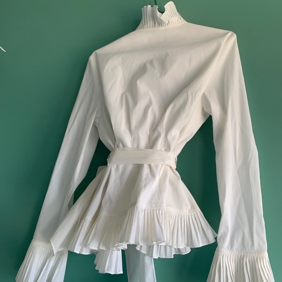 Ruffle Wrap Blouse - Picture 2 of 4